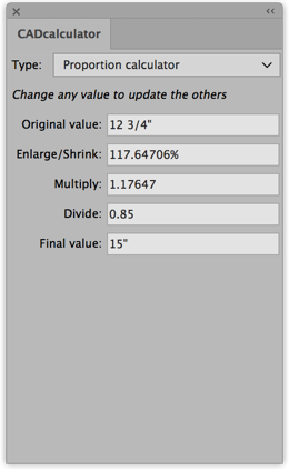 CADcalculator sample